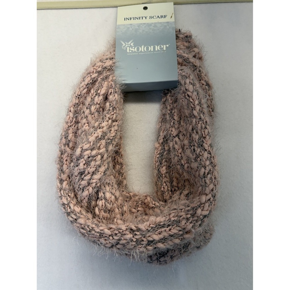 WOMEN'S ISOTONER INFINITY SCARF Pale Pink NWT